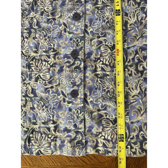 Coldwater Creek Linen Blend Blazer Sz Medium Purple Button Down Casual Jacket - Picture 5 of 5